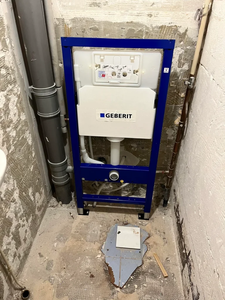 Plaatsen van sanitair in bedrijven